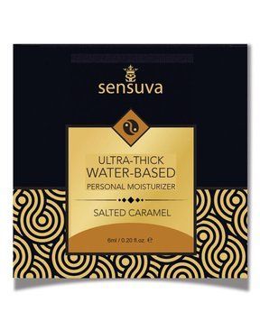 Густой лубрикант на водной основе со вкусом соленой карамели Ultra&ndash;Thick Water-Based Salted Caramel, 6 мл. SO3382 фото