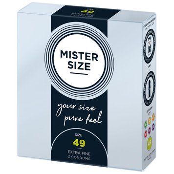 Презервативы Mister Size - pure feel - 49 мм, толщина 0,05 мм, 3 шт. SO8033 фото