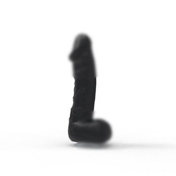 Крафтовое мыло-член с присоской Pure Bliss MINI Black, натуральное, 15х3,4 см. SO6352 фото
