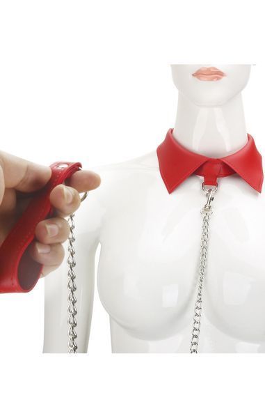 Комір з ланцюгом MADAM COLLAR RED DIA107 фото