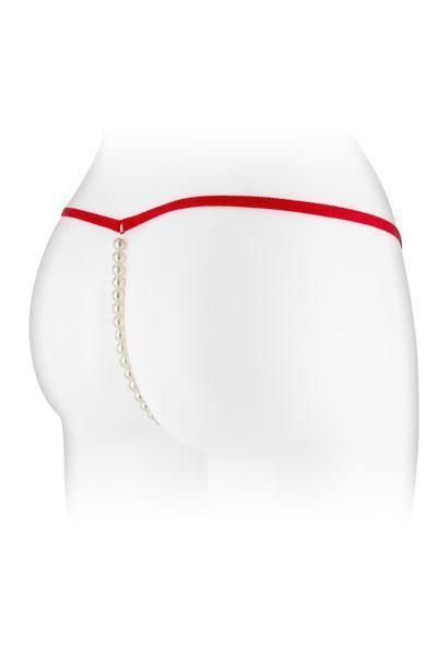Трусики-стринги с жемчужной ниткой Fashion Secret VENUSINA Red, S/L SO2250 фото