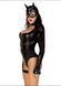 Эротический костюм кошечки Leg Avenue Fierce Feline, боди, пояс с подвязкой, маска кошки, XS, S, M, L SO9227 фото 3