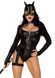 Эротический костюм кошечки Leg Avenue Fierce Feline, боди, пояс с подвязкой, маска кошки, XS, S, M, L SO9227 фото 2