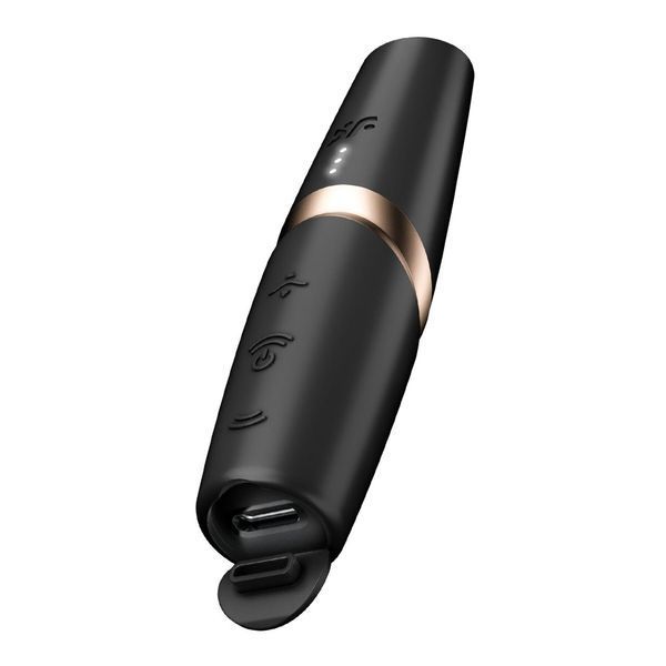 Вакуумний кліторальний стимулятор Satisfyer Perfect Kiss 12х2,4 см. SX2161 фото