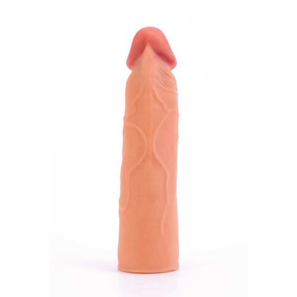 Удлиняющая насадка на член Pleasure X-Tender Penis Sleeve Flesh Add 1", 17х3,5 см. 6452LVTOY051 фото