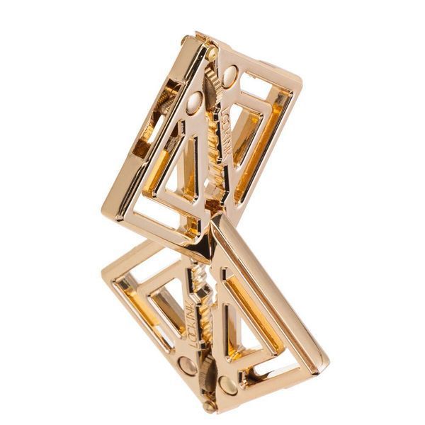 Затискачі для сосків із легкою підвіскою LOCKINK Adjustable Nipple Clamps with Light Pendant &mdash; Golden SX0848 фото
