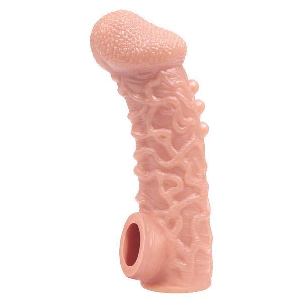 Насадка на член с отверстием для мошонки Kokos Extreme Sleeve CS 007-M, 15,6х4,7 см. SX1463 фото
