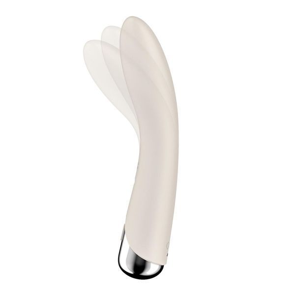Вібратор для точки G із обертанням Satisfyer Spinning Vibe 1 Beige, 17,5х3,5 см. SX0560 фото