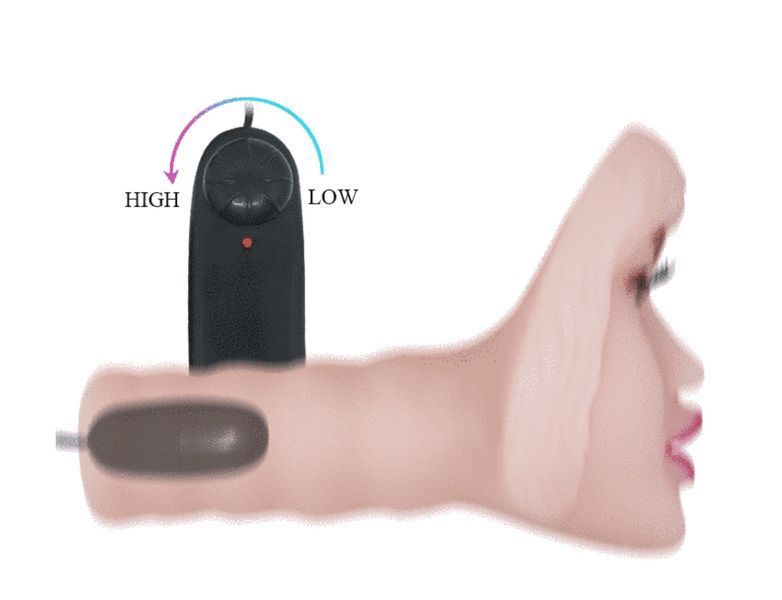 Мастурбатор-ротик в виде лица с вибрацией BAILE - TEMPTATION PASSION LADY Vibration, 20х11 см. BM-009183 фото