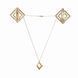 Затискачі для сосків із легкою підвіскою LOCKINK Adjustable Nipple Clamps with Light Pendant &mdash; Golden SX0848 фото 1