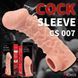 Насадка на член с отверстием для мошонки Kokos Extreme Sleeve CS 007-M, 15,6х4,7 см. SX1463 фото 6