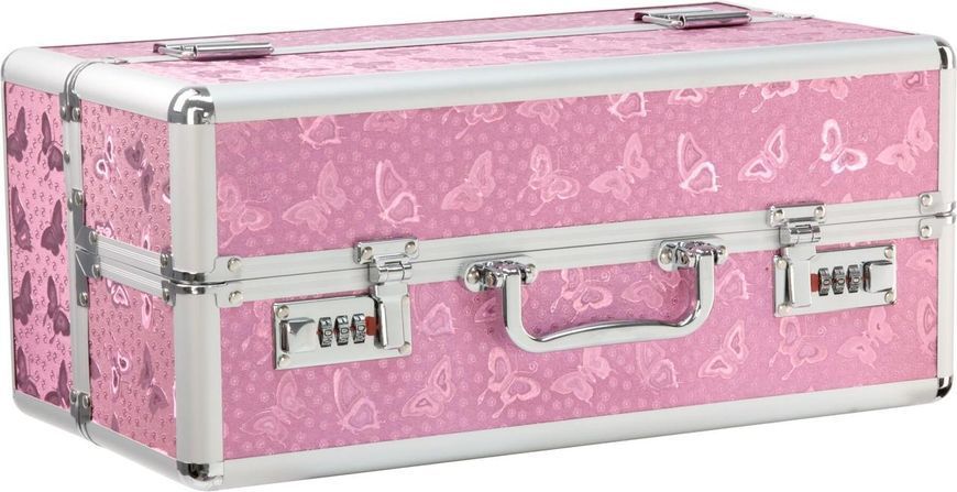 Большой бокс для хранения интимных игрушек с кодовым замком BMS Factory Large Lokable Vibrator Case Pink SO8900 фото