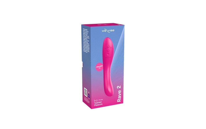Вибратор We-Vibe Rave 2 Twisted Pleasure Pink, 21,5х3,8 см. SO8769 фото