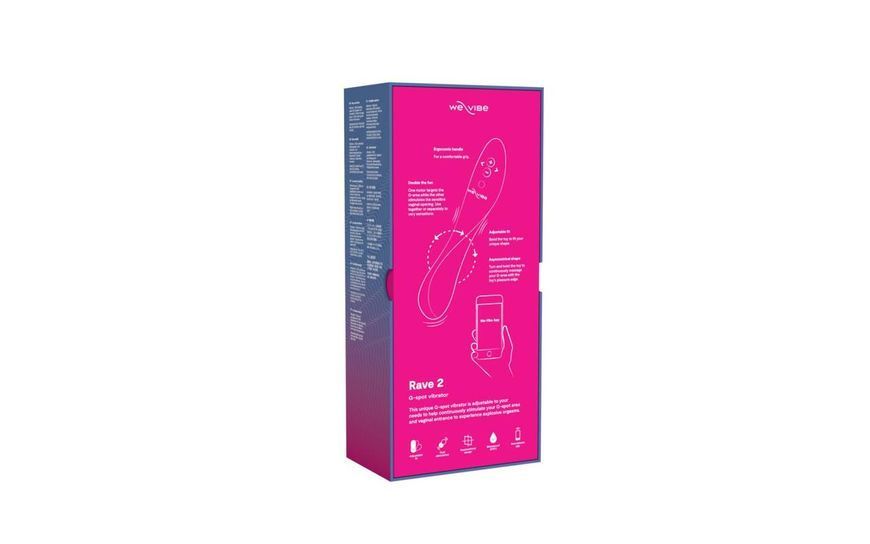 Вибратор We-Vibe Rave 2 Twisted Pleasure Pink, 21,5х3,8 см. SO8769 фото