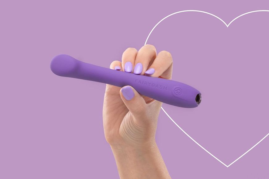 Вибратор для точки G FairyGasm MerryWand violet, 17,7х2,5 см. SX0633 фото