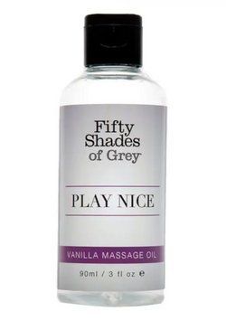 Масло для масажу Fifty Shades of Grey Play Nice Vanilla Massage Oil, 90 мл. FS80172 фото