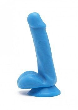Фаллоимитатор Toy Joy Get Real Happy Dicks Dildo 6 In w.Balls blue, 15х3,5 см. 10180Blue фото