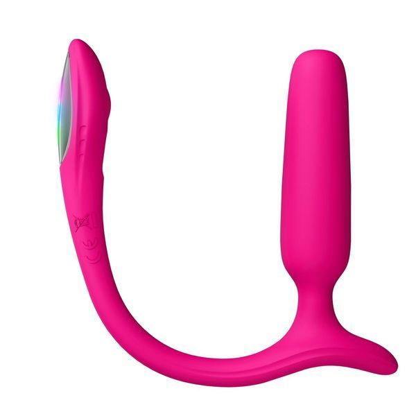 Анальная смарт-вибропробка Lovense Lush Anal, очень мощная, LED-подсветка, 9,8х2,1 см. + подарок SX3317 фото