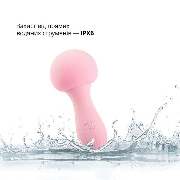 Вібромасажер Otouch MUSHROOM Pink, 7 режимів, функція нічника, технологія &laquo;старт-стоп&raquo;, 12х5,5 см. SO9426 фото
