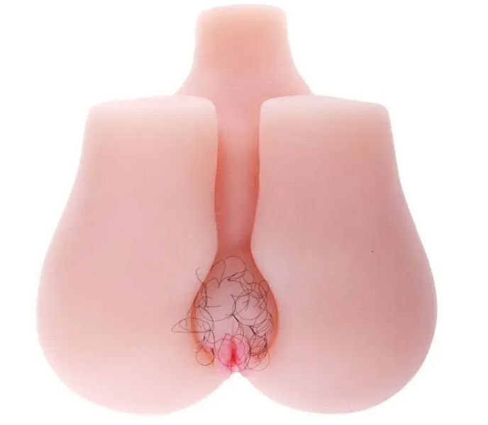 Вагина и анус с вибрацией Soft and smooth pussy and ass hole, 19х18 см. BM-009113 фото