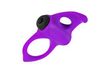 Эрекционное кольцо Adrien Lastic Lingus MAX Violet с вибрацией, 9,5х6 см. AD30723 фото