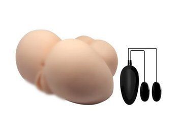 Мастурбатор вагіна та анус з вібрацією Cyber Vagina Flesh, 16,6х15 см. BM-009141Z-1 фото
