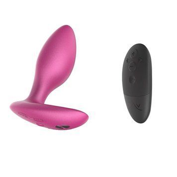 Анальная смарт-вибропробка с пультом ДУ We-Vibe Ditto+ Cosmic Pink, 8,8х3,2 см. SX0519 фото