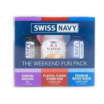 Набір лубрикантів Swiss Navy Weekend Fun Pack 3 х 30 мл (термін до 05.03.2027) SX1363 фото