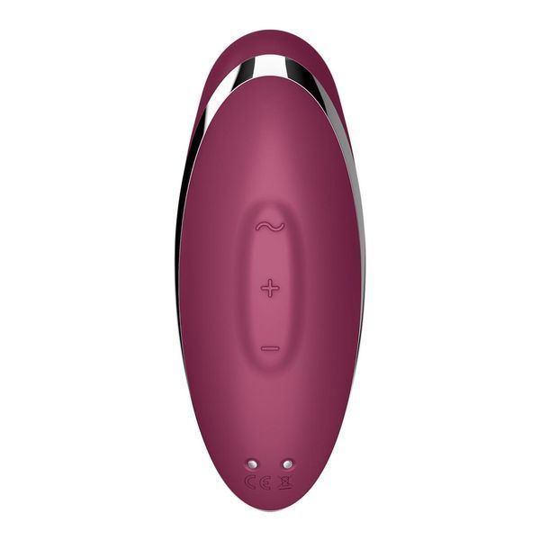 Вібростимулятор-пульсатор Satisfyer Tap&Climax 2 Red, 11х5 см. SX2185 фото