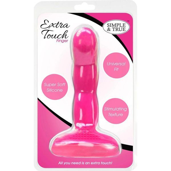 Насадка на палец Simple&True Extra Touch Finger Dong Pink, 15,2х3 см. SO5592 фото