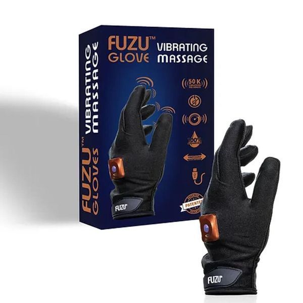 Віброрукавичка (ліва) FUZU Gloves Vibrating Massage Left Hand, 11 режимів SX2738 фото
