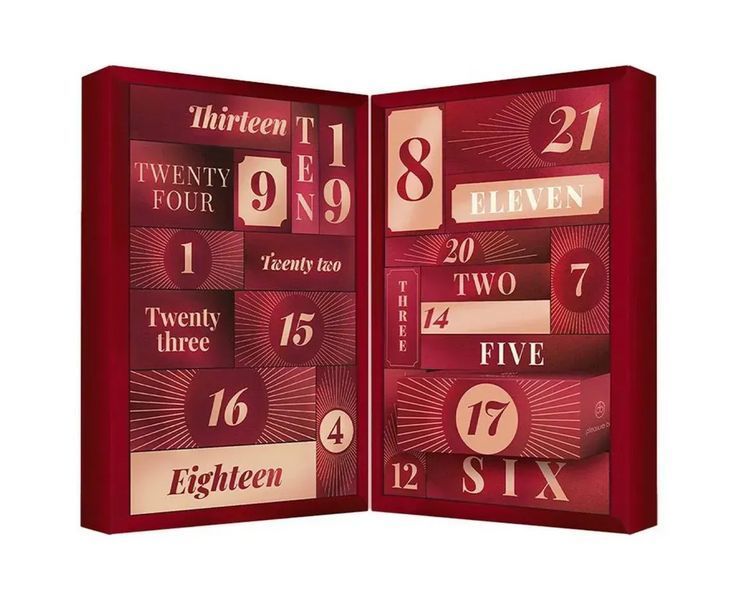 Адвент-календар Dream Toys Pleasure Box, красный, 24 предмета DT22255 фото