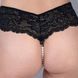 Сексуальные женские трусики Fabiana с жемчугом, черные, XS-M, L-2XL SO5142 фото 3