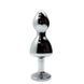 Металевий анальний затор Wooomy Lollypop Double Ball Metal Plug Blue, розмір M, 9,4х3,1 см. SO7422 фото 2