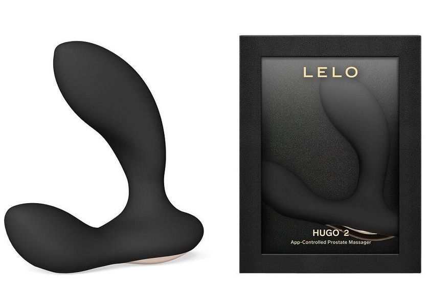 Смарт-масажер простати LELO Hugo 2 Black, 2 мотори, підвищена потужність, 10,4х4,1 см. SX0689 фото