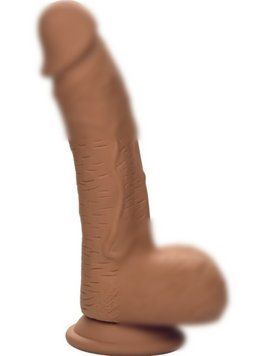 Фалоімітатор із силікону CalExotics Dual Density Silicone Studs (Brown), 21,5х3,7 см. 410280 фото