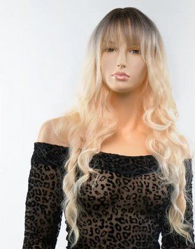Перука довга кучерява Fetish Hair, балаяж блонд, 65 см 96650/LC8159-1 фото