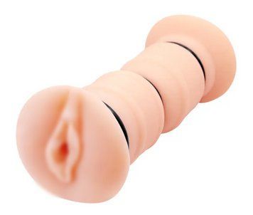 Мастурбатор-вагіна з двома входами та вібрацією CRAZY BULL &mdash; EMMA Double Vagina, 19x8,5 см. BM-009148ZH фото