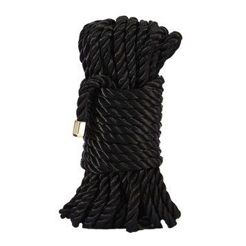 Розкішна мотузка для Шибарі Zalo Bondage Rope Black 10 метрів, 8 мм, колір чорний SO8234 фото