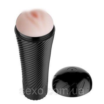 Мастурбатор-вагіна з вібрацією Masturbator Cup Vibration Pink Pussy, 23x9 см. 460004 фото