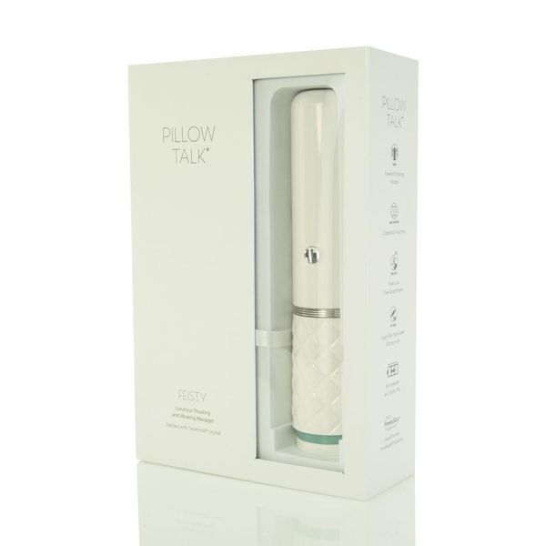 Розкішний вібратор-пульсатор із присоскою Pillow Talk - Feisty Thrusting Vibrator Teal, 21х3,4 см. SO4535 фото