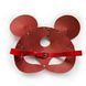 Шкіряна маска мишки Art of Sex - Mouse Mask, колір Червоний SO9650 фото 4