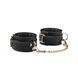 Наручники с цепочкой Liebe Seele Black Organosilicon Wrist Cuff, экокожа SO9485 фото 1