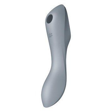 Вакуумний стимулятор із вібрацією 3-в-1 Satisfyer Curvy Trinity 3 BlueGrey, 18,5х3,7 см. SO6118 фото