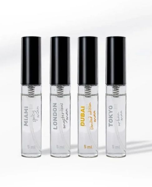 Набор парфюмов для мужчин с феромонами HOT LMTD Pheromone Perfume Мen, 4x5 мл. HOT55401 фото