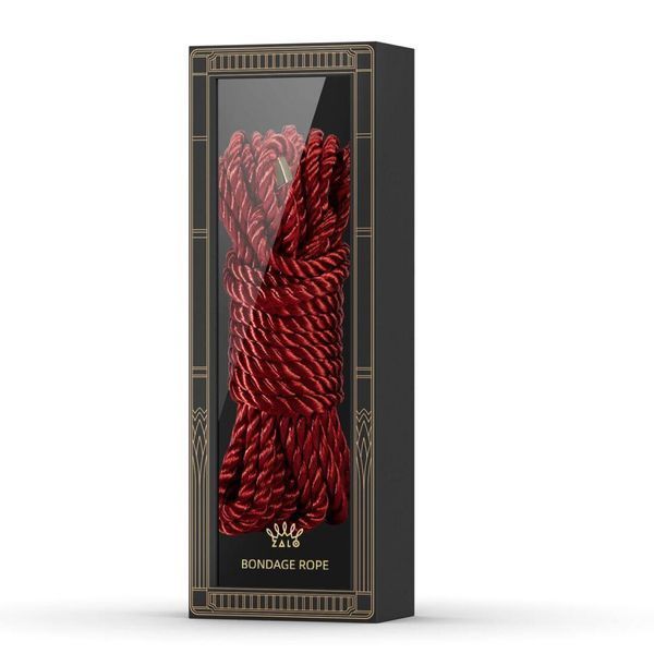 Роскошная веревка для Шибари Zalo Bondage Rope Red 10 метров, 8 мм, цвет красный SO8235 фото