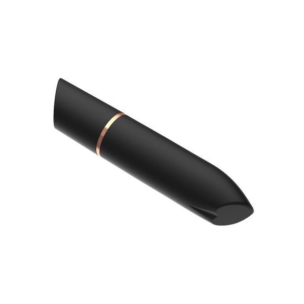Віброкуля у вигляді помади Adrien Lastic Rocket Black, 9х1,8 см. SO8206 фото