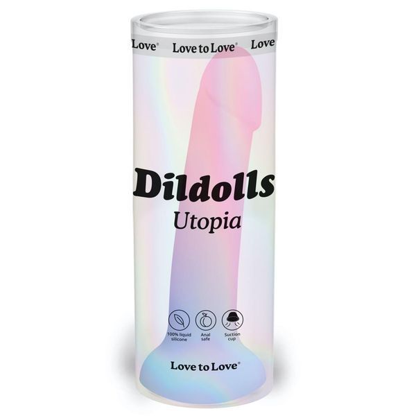 Фалоімітатор із кольоровим градієнтом Love To Love DILDOLLS &mdash; UTOPIA L ультрам'який, 17,5х3,9 см. SX2849 фото