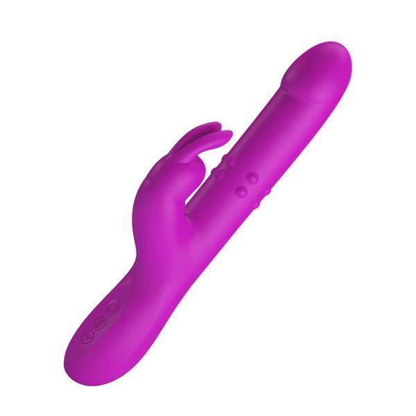 Вибратор с ротацией и толчками Pretty Love Reese Vibrator Purple, 24,8х3,6 см. 6603BI1219 фото