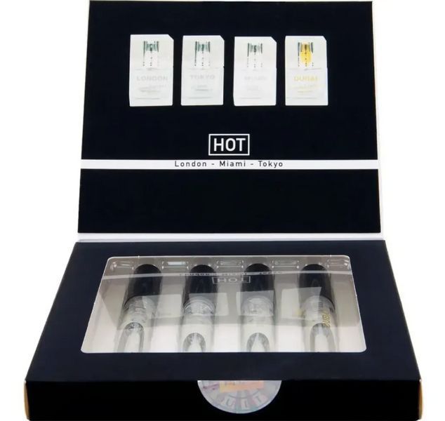Набор парфюмов для мужчин с феромонами HOT LMTD Pheromone Perfume Мen, 4x5 мл. HOT55401 фото